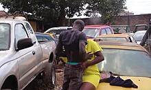 Mechanic's long cock makes me squirt deep in ass during garage quickie fix