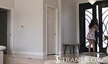 i wrap my lips around stepsister's thick trans cock craving every inch