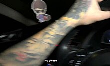 Alt Girl's Steamy Taxi Stretch Ride