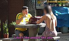 brazilian teen's bubble butt snatched off street then pussy hammered home