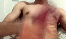 brazilian stud strokes monster cock solo hard tease