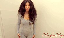 curvy neighbor milf begs for creampie insemination doggystyle ride