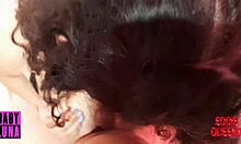 stepsis jerks me off with huge tits then swallows every drop ft babyluna939