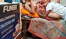 Real indian wife bent over takes huge cock doggystyle creampie