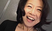 junko sakashita flashes boobs excitedly on street