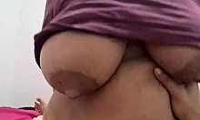 Stepmom's fat ass bounces crazy on son's huge cock doggystyle ride