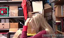 caught petite bookworm teen masturbating... now uniform cop joins 😏📚