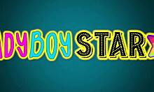 Sexy redhead tattooed babe Ladyboystar railed by me & ladyboy 🔥🍑