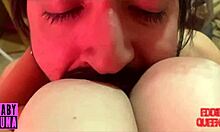 stepsis jerks me off with huge tits then swallows every drop ft babyluna939