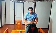 Surprised Stepmother Fucked Hard on Dining Table Before Breakfast