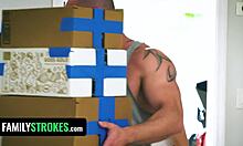 hot slutty babes share stepdads monster cock sucking deepthroat to break house curse