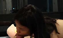 you won't believe this petite 18yo asian gulping huge interracial facial load??