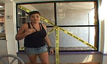 homemade brunette couple's huge black cock creampie hides wild interracial orgasms