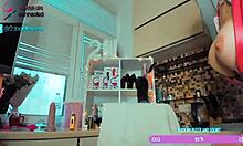 this tattooed bimbo slut fingers her wet pussy in wild cosplay webcam show