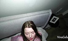 19yo Angelica's First Threesome Toy Surprise and Double Creampies