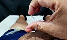 Bought my American girlfriend this thick toy so she cums hard while I'm at work