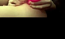 Horny petite british teen slut girlfriend deepthroats dildo on webcam pov