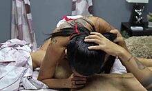 hot mature milf slurps stepsons throbbing cock pov closeup