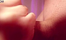 AFTER LOSING BET I RUB MY TITS PUSSY AND CUM WHILE HE FILMS CLOSE-UP