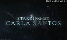 Carla Santos' Brazilian Teen Ass Gaped First Time by Big Black Cock