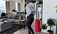 aaliyah yasin fingers juicy pussy horny from sweaty gym session