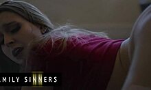 FAMILY SINNERS HOT STEPDAD CATCHES STEPDAUGHTER SNEAKING HOME AND TEACHES LESSON WITH DOGGYSTYLE POUNDING!