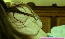 blonde lesbian teens scarlett sage and sera ryder kiss sensually in bed