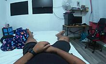 Madrasta leyne rodriguez begs for creampie help with wet milf pussy in lingerie roleplay