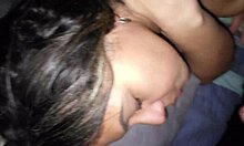 my stepmom lies on my bed waiting for our taboo first time lick and fuck