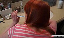 Slim Redhead Teen Krystal Orchid Slammed Hard by Stepdad!