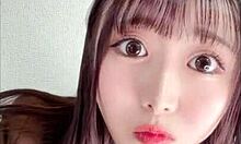 check out this huge g-cup japanese schoolgirl uniform huge natural tits small waist curvy body long hair legs spread lick pussy bed