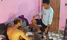 Beautiful horny bengali babe fucked hard threesome hanif sumona manik