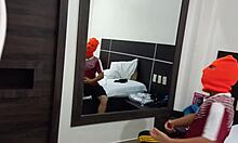 Hot stepdaughter rides daddy cock moaning sensually hotel ride