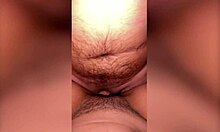 girl in sneakers captures her creampie close-up