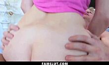 creepy stepdaddy sneaks on cute 18+ stepdaughter in bed perving hard famslut style