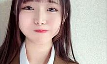 check out this huge g-cup japanese schoolgirl uniform huge natural tits small waist curvy body long hair legs spread lick pussy bed