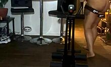 watch my horny ebony latina gf's big ass shake during naked workout session