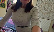 Creampie stepsister's hairy pussy missionary after finding her nude pics by accident