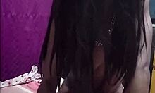 black petite slut gives daddy intense doggystyle pounding plus sloppy blowjob handjob