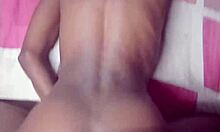 black petite slut gives daddy intense doggystyle pounding plus sloppy blowjob handjob