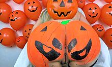 blonde teen craves hard black cock on halloween night