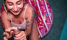 Hey, fucked my sister-in-law in the pool till she squirted wild!