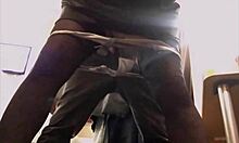 White slut doggy blowjob rimming heels!