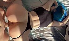 My stepsis craves dick doggystyle despite being lesbian, cum inside!