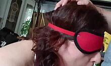 hey check out this submissive clan slave sucking while tied up tight and begging for more