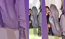 amateur solo homemade update 49 features socks boots shoes in intimate session august 13 2024