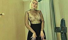 Fuck Me in Fitting Room! Young Blonde Flashes Big Tits