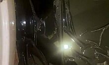 Milfycalla Plays Pee on Huge Ass Close-Up