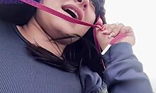 Flashing big natural tits on the beach turns into bent over doggystyle with a huge cock