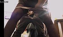 White slut doggy blowjob rimming heels!